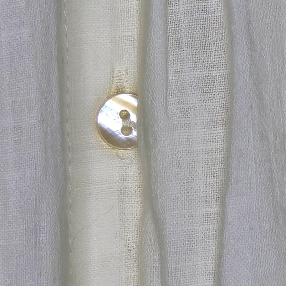 Free People Samantha Shirtdress in Ivory Combo Size XS - Picture 14 of 15